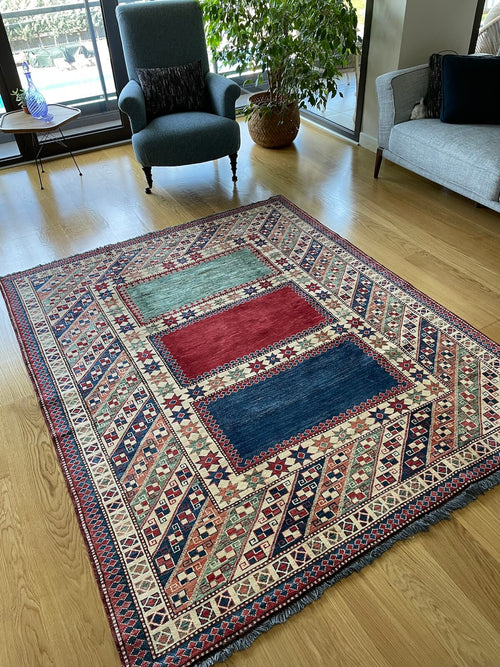 Afghan Gazne Handwoven Rug – 020553 by Camel Carpet