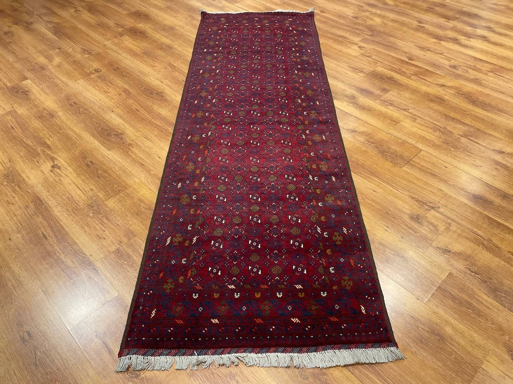 Afghan Kunduz Handwoven Runner Rug – 059177 by Camel Carpet