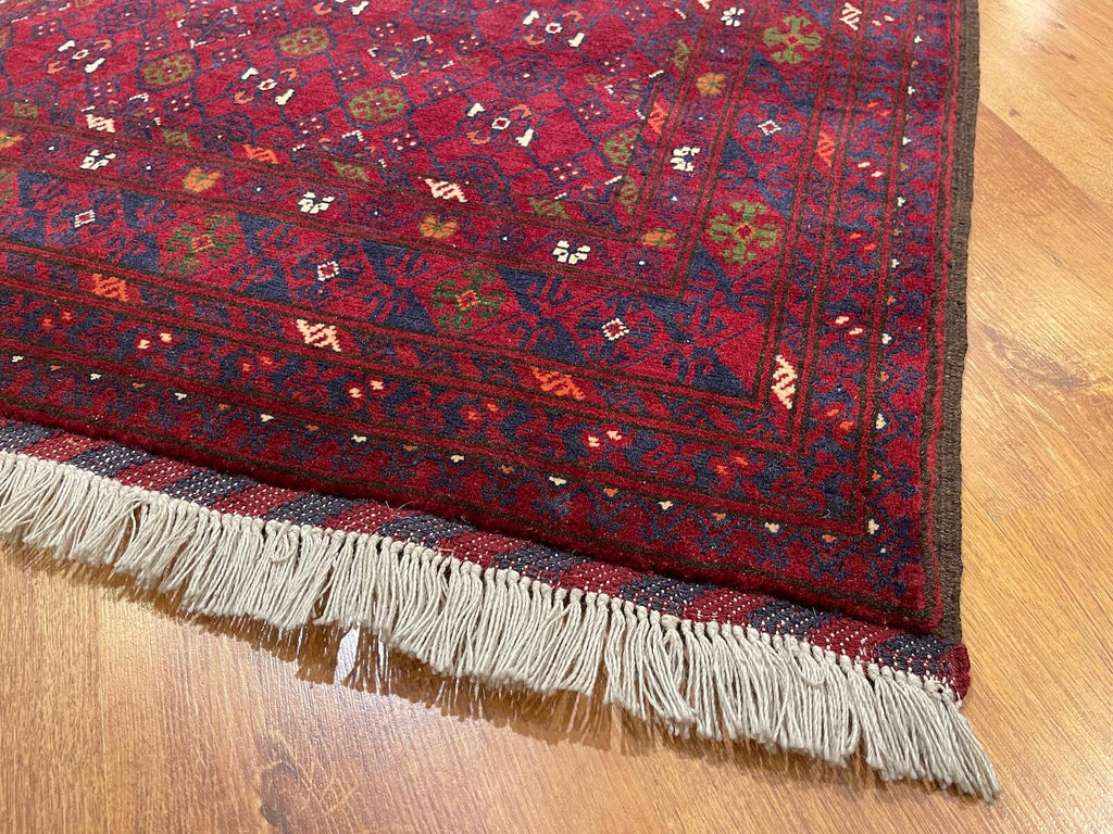 Afghan Kunduz Handwoven Runner Rug – 059177 by Camel Carpet