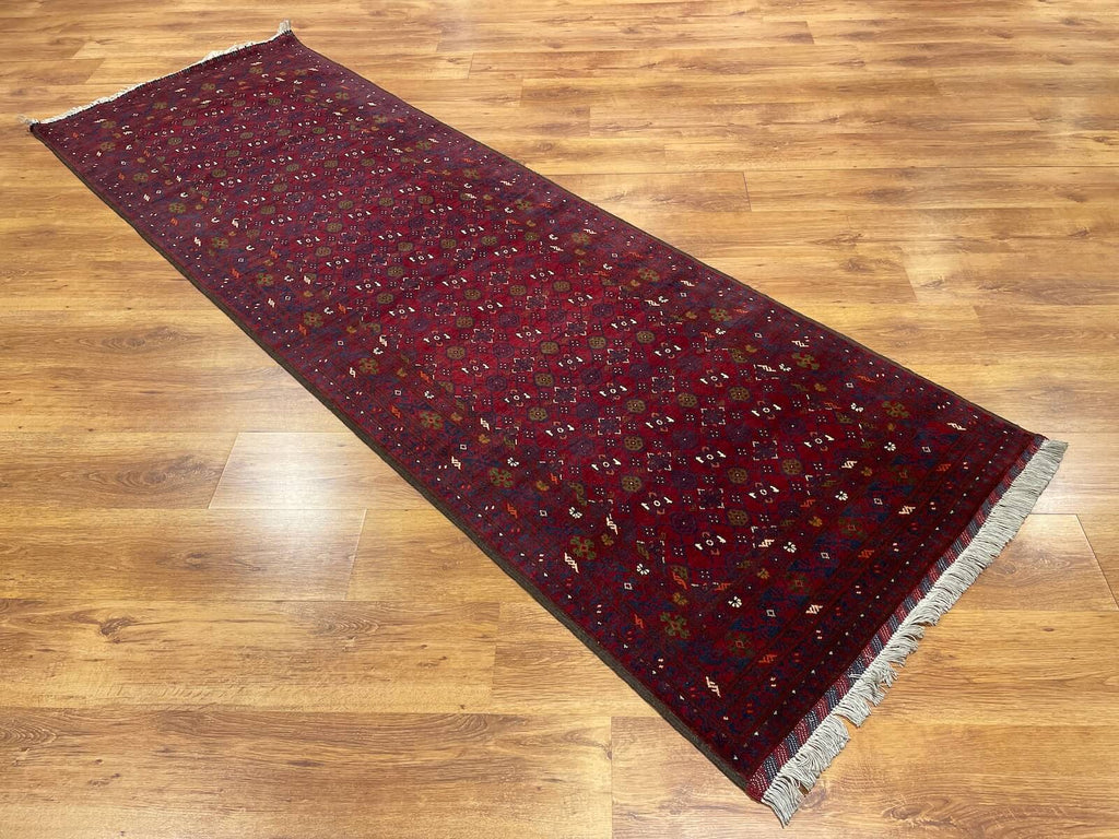 Afghan Kunduz Handwoven Runner Rug – 059177 by Camel Carpet
