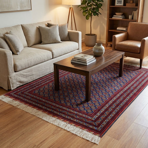 Afghan Hoca Roshnai Handwoven Rug by Camel Carpet