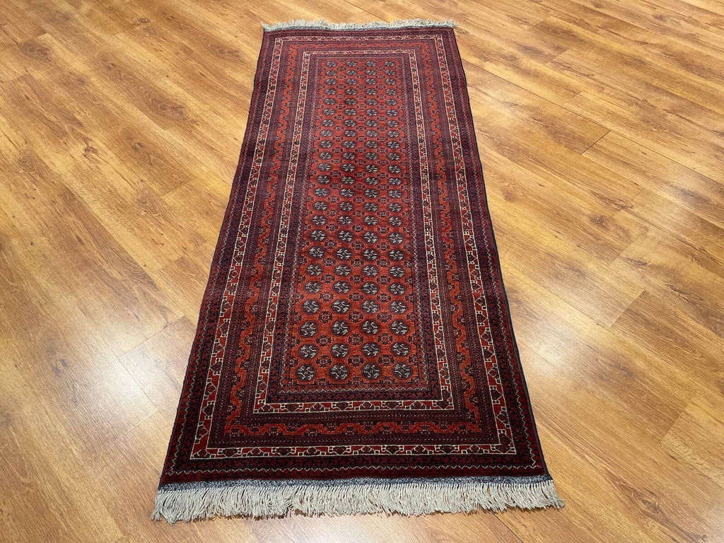 Afghan Hoca Roshnai Handwoven Runner Rug – 039368 by Camel Carpet