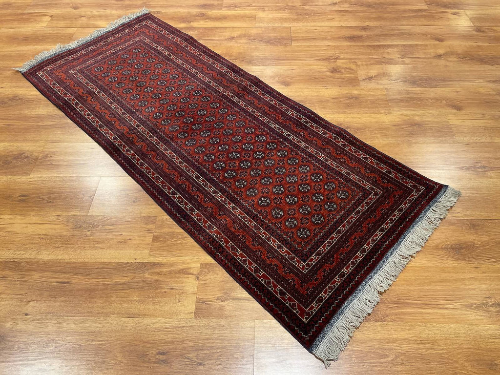 Afghan Hoca Roshnai Handwoven Runner Rug – 039368 by Camel Carpet