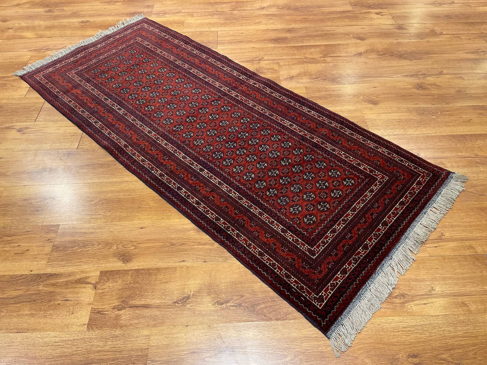 Afghan Hoca Roshnai Handwoven Runner Rug – 039371 by Camel Carpet