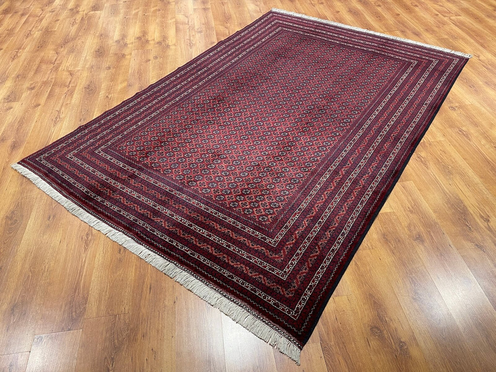 Afghan Hoca Roshnai Handwoven Rug – 195X292 by Camel Carpet