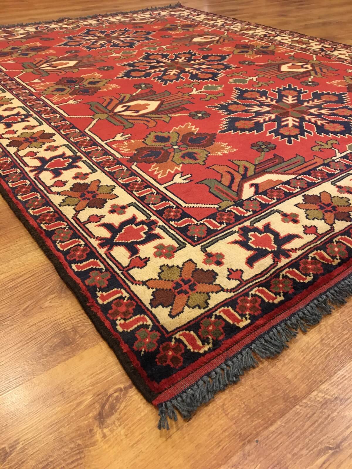 Afghan Kargai Handwoven Rug – 152X200 by Camel Carpet