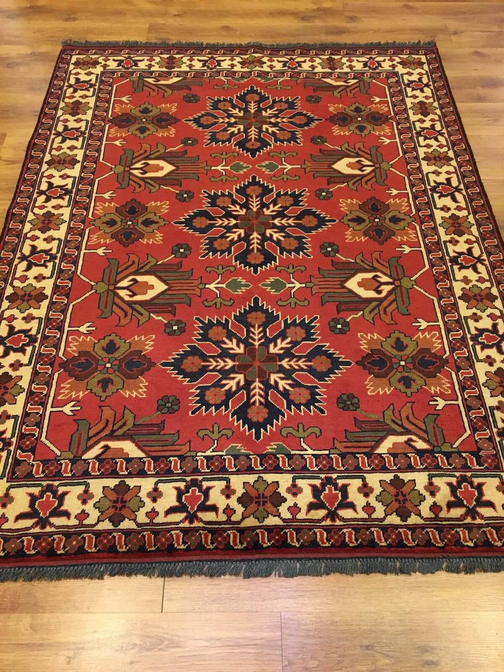 Afghan Kargai Handwoven Rug – 152X200 by Camel Carpet