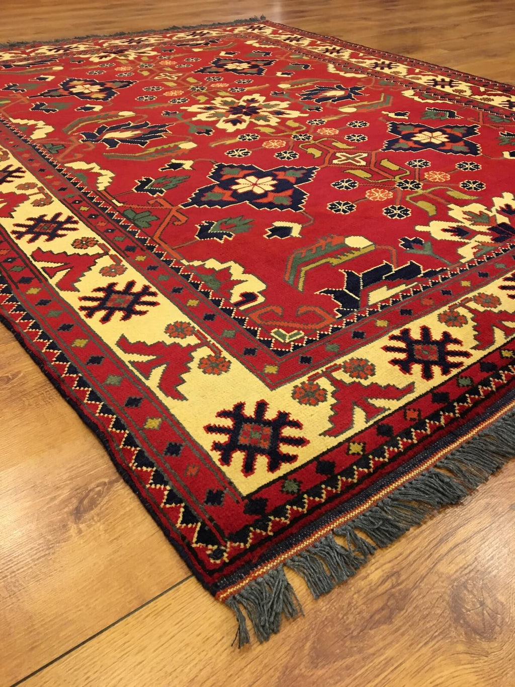 Afghan Kargai Handwoven Rug – 153X197 by Camel Carpet