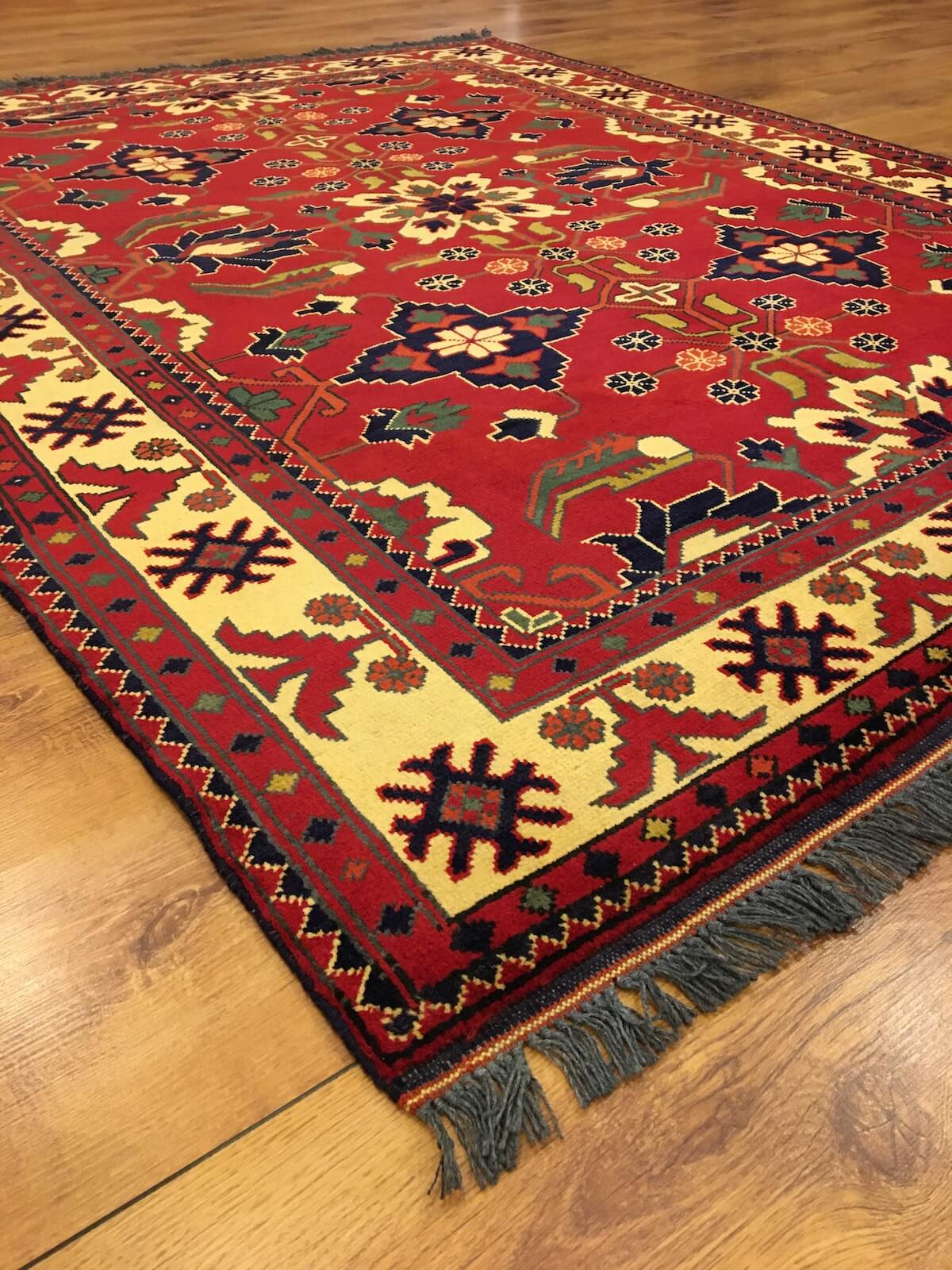 Afghan Kargai Handwoven Rug – 153X197 by Camel Carpet