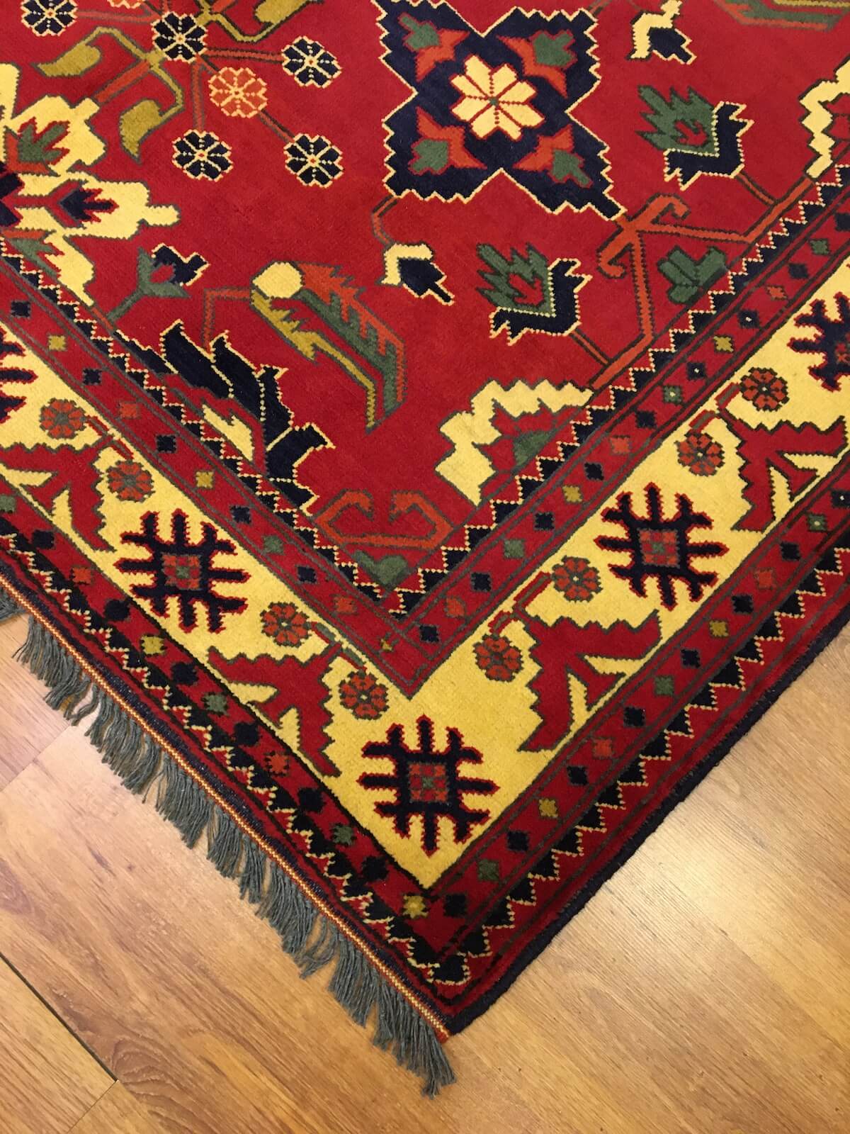 Afghan Kargai Handwoven Rug – 153X197 by Camel Carpet