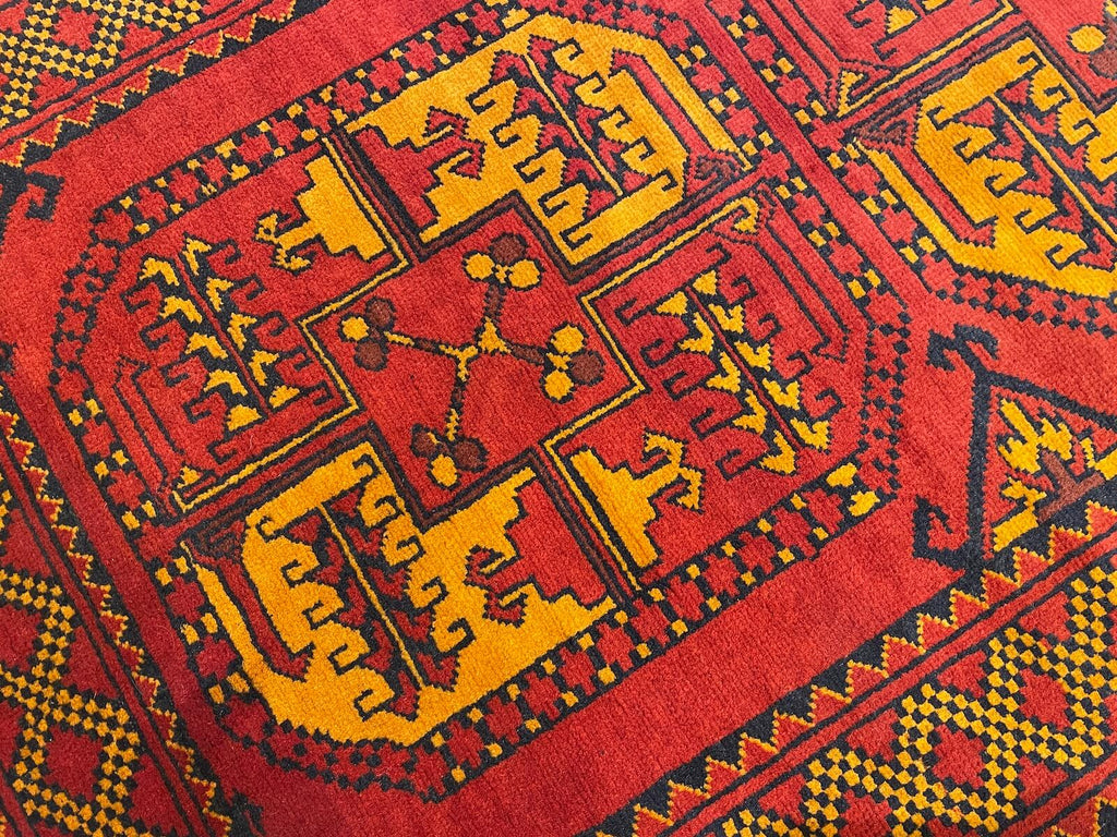 Afghan Kargai Handwoven Runner Rug – 044889 by Camel Carpet