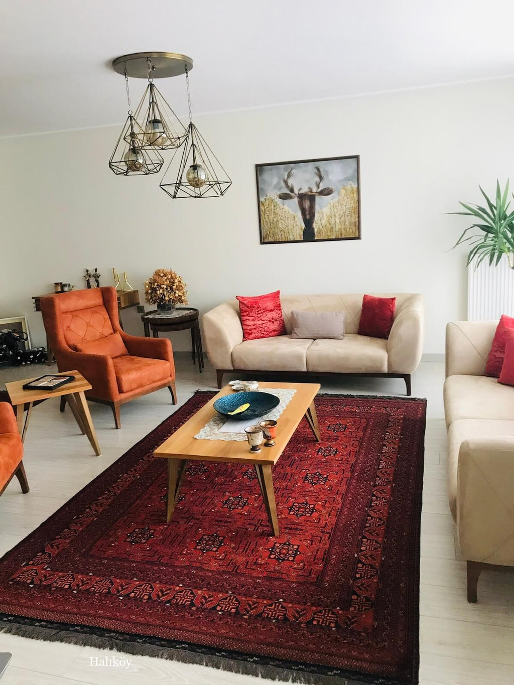 Afghan Khamyap Handwoven Rug by Camel Carpet