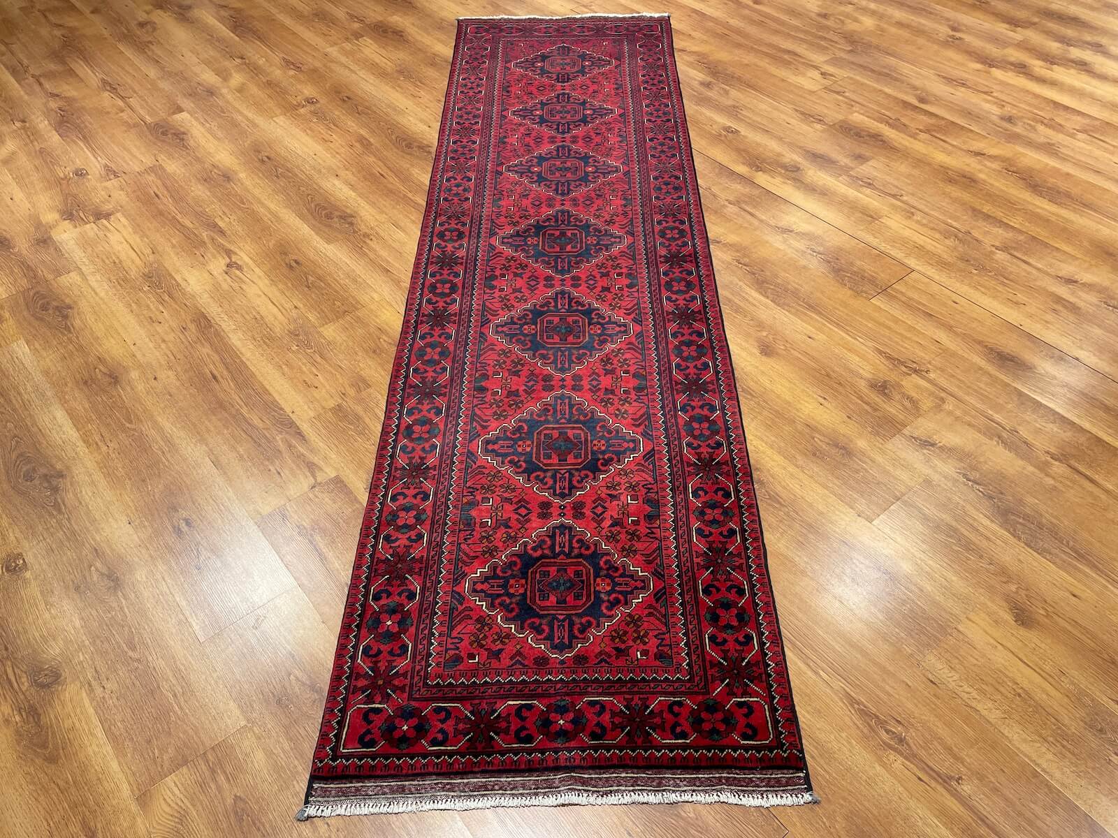 Afghan Khamyap Handwoven Runner Rug – 81X294 by Camel Carpet