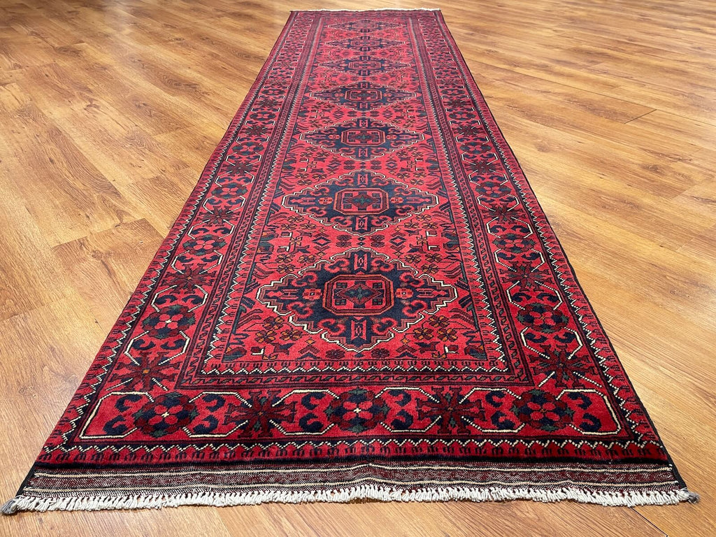 Afghan Khamyap Handwoven Runner Rug – 81X294 by Camel Carpet