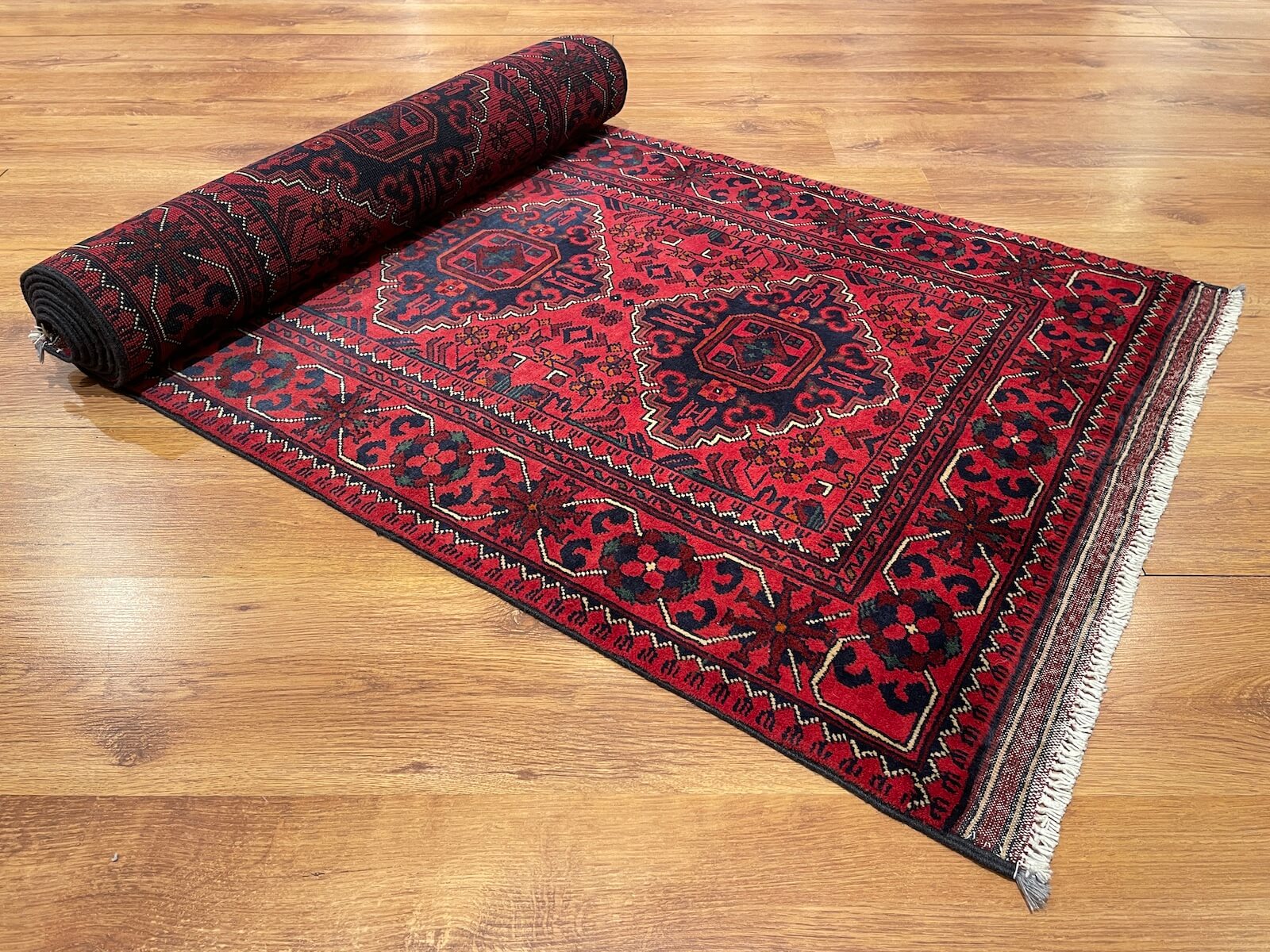 Afghan Khamyap Handwoven Runner Rug – 81X294 by Camel Carpet