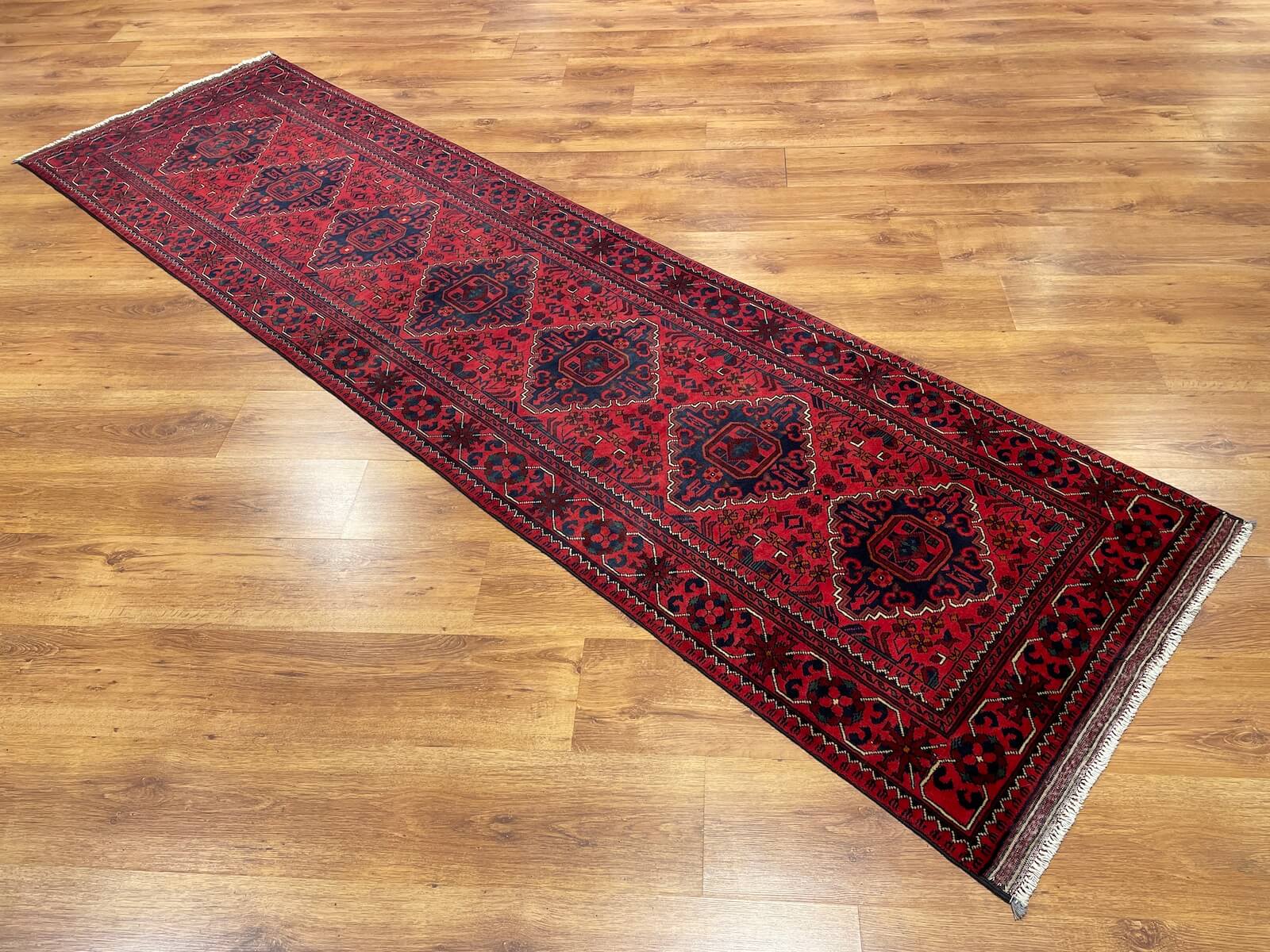 Afghan Khamyap Handwoven Runner Rug – 81X294 by Camel Carpet