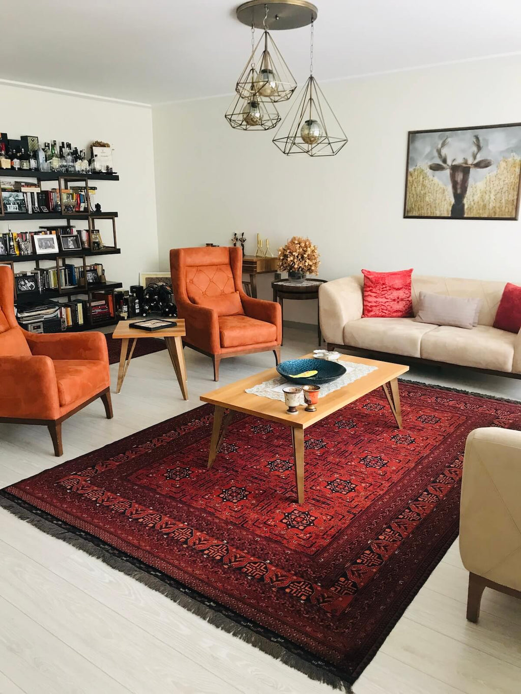 Afghan Khamyap Handwoven Rug by Camel Carpet