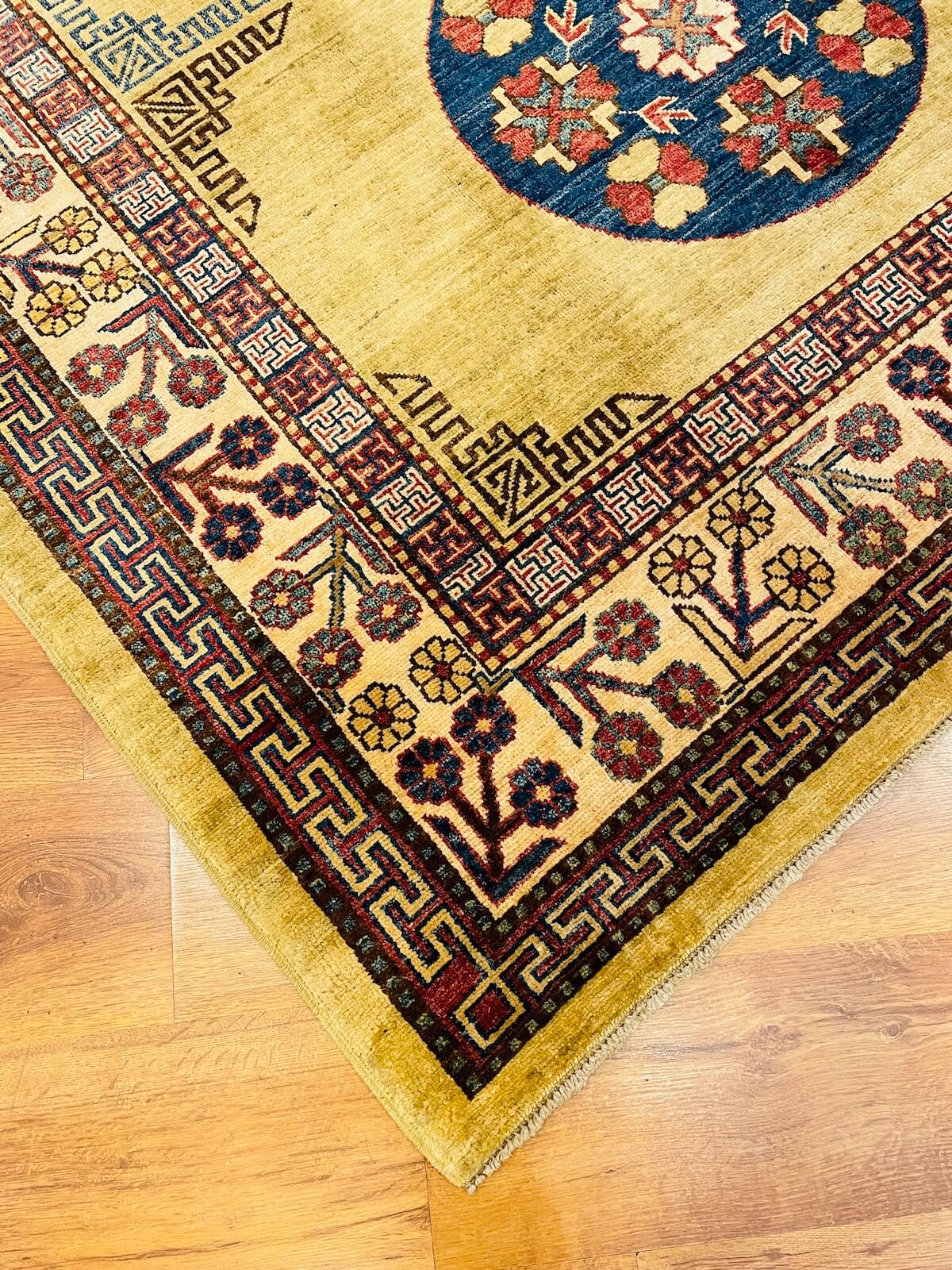 Afghan Khotan Handwoven Rug – 000452 by Camel Carpet