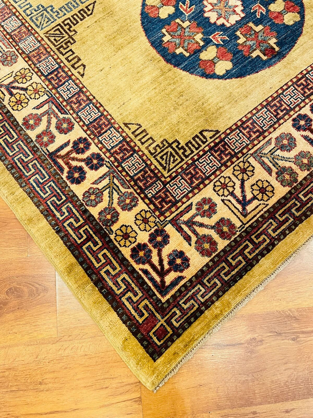Afghan Khotan Handwoven Rug – 000452 by Camel Carpet