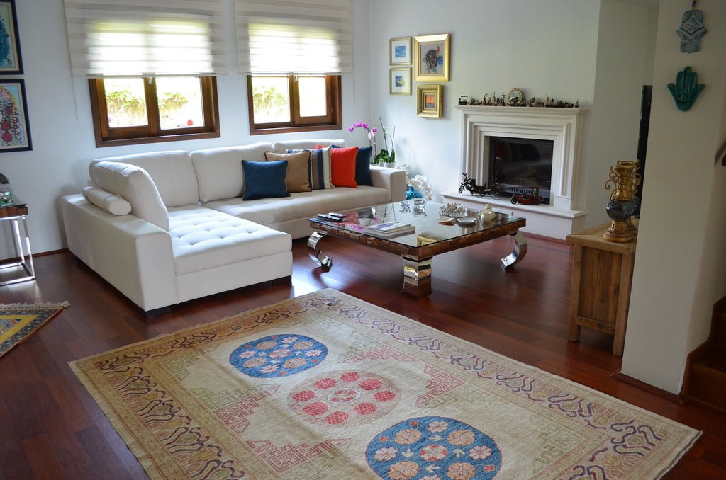 Afghan Khotan Handwoven Rug – 24790 by Camel Carpet