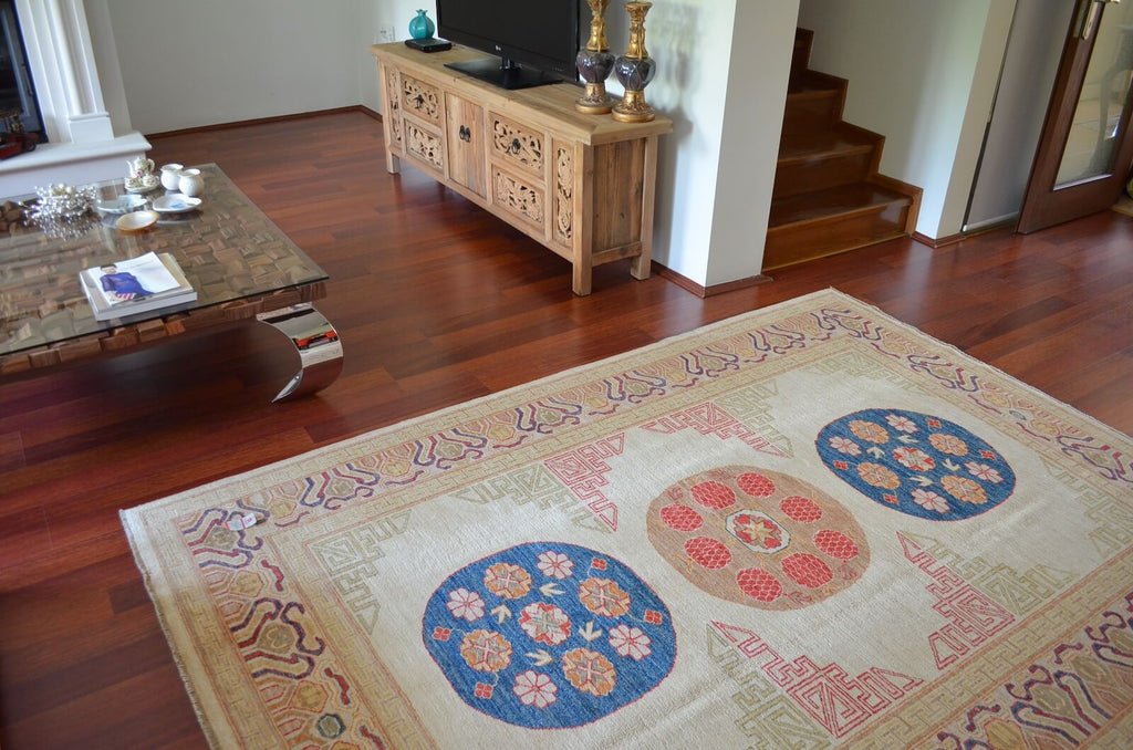 Afghan Khotan Handwoven Rug – 24790 by Camel Carpet