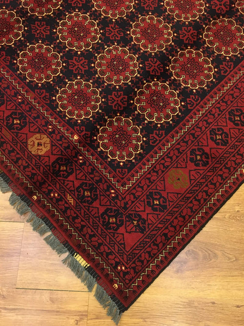 Afghan Kunduz Handwoven Rug – 058080 by Camel Carpet