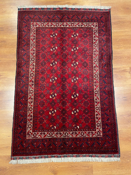 Afghan Kunduz Handwoven Rug – 058751 by Camel Carpet
