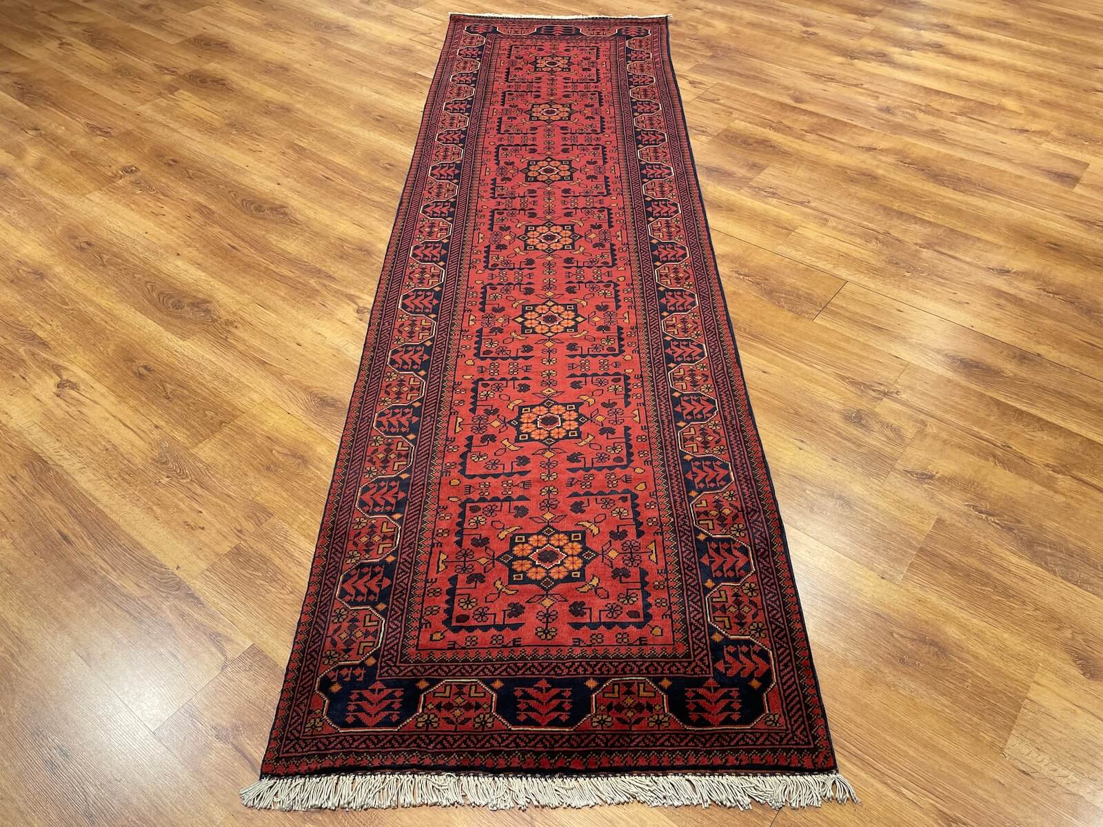 Afghan Kunduz Handwoven Runner Rug – 84X288 by Camel Carpet