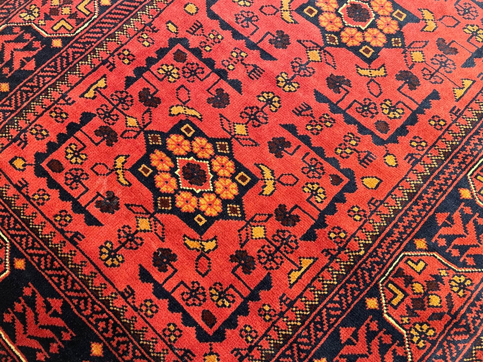 Afghan Kunduz Handwoven Runner Rug – 84X288 by Camel Carpet