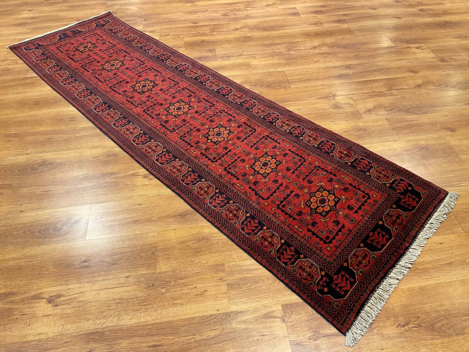 Afghan Kunduz Handwoven Runner Rug – 84X288 by Camel Carpet
