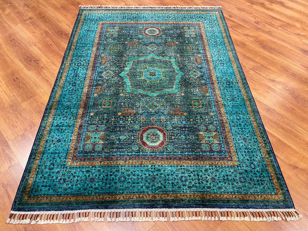 Afghan Memluk Handwoven Rug – 154X213 by Camel Carpet