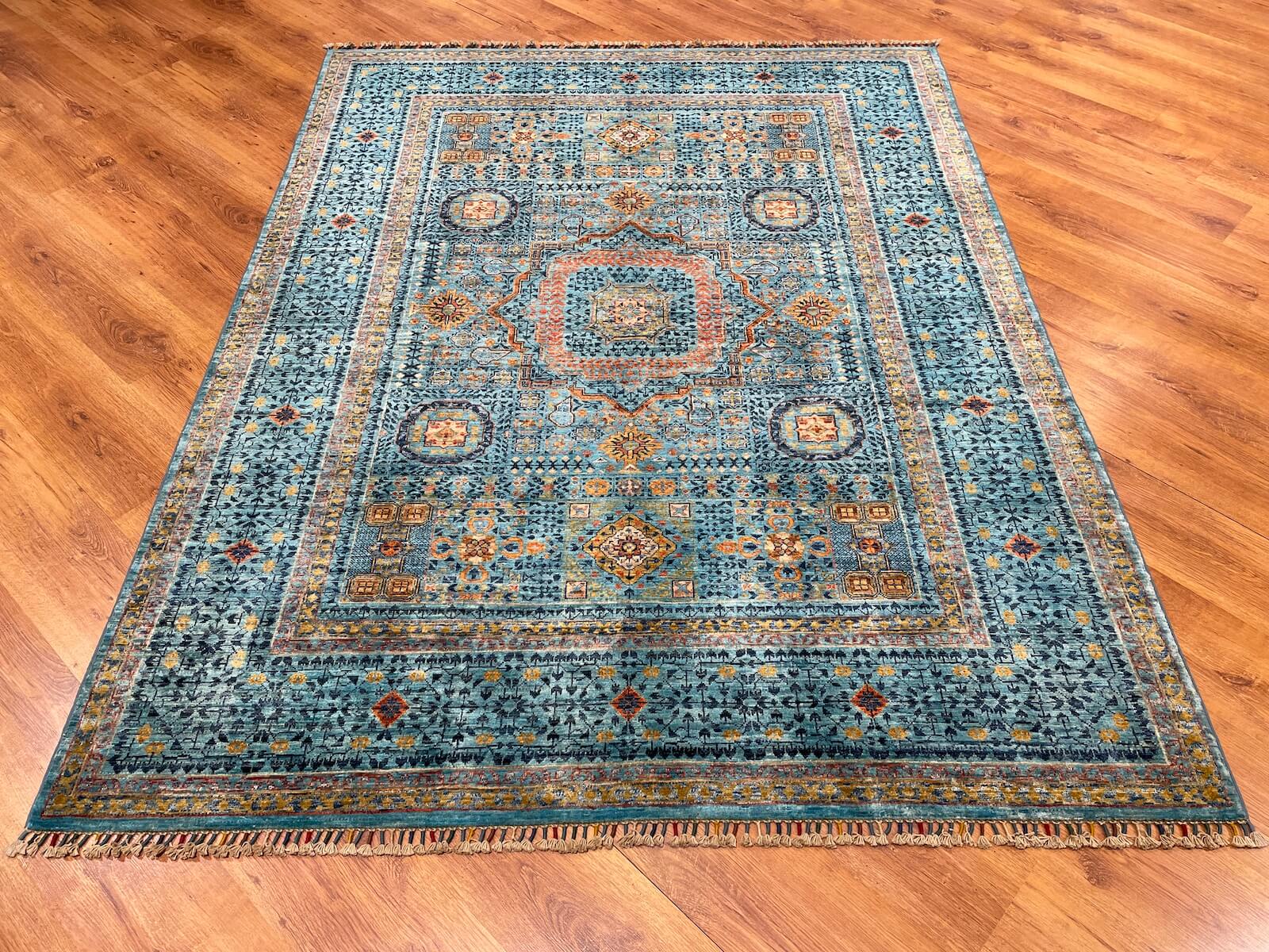 Afghan Memluk Handwoven Rug – 175X227 by Camel Carpet