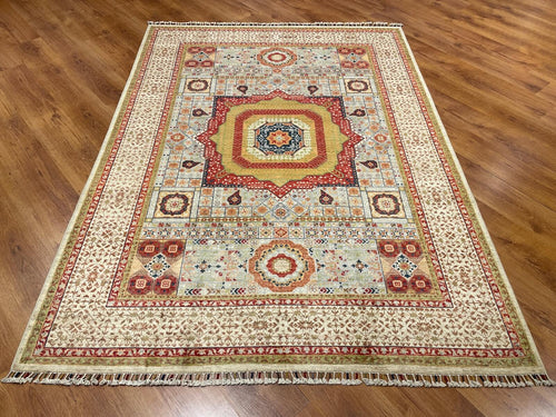Afghan Memluk Handwoven Rug – 176X241 by Camel Carpet