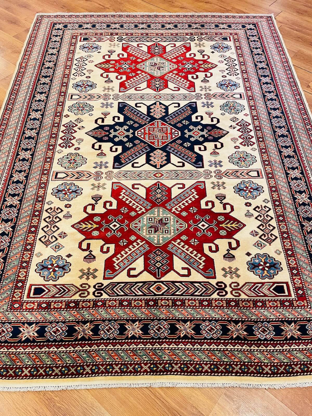 Afghan Sirvan Handwoven Rug – 078350 by Camel Carpet