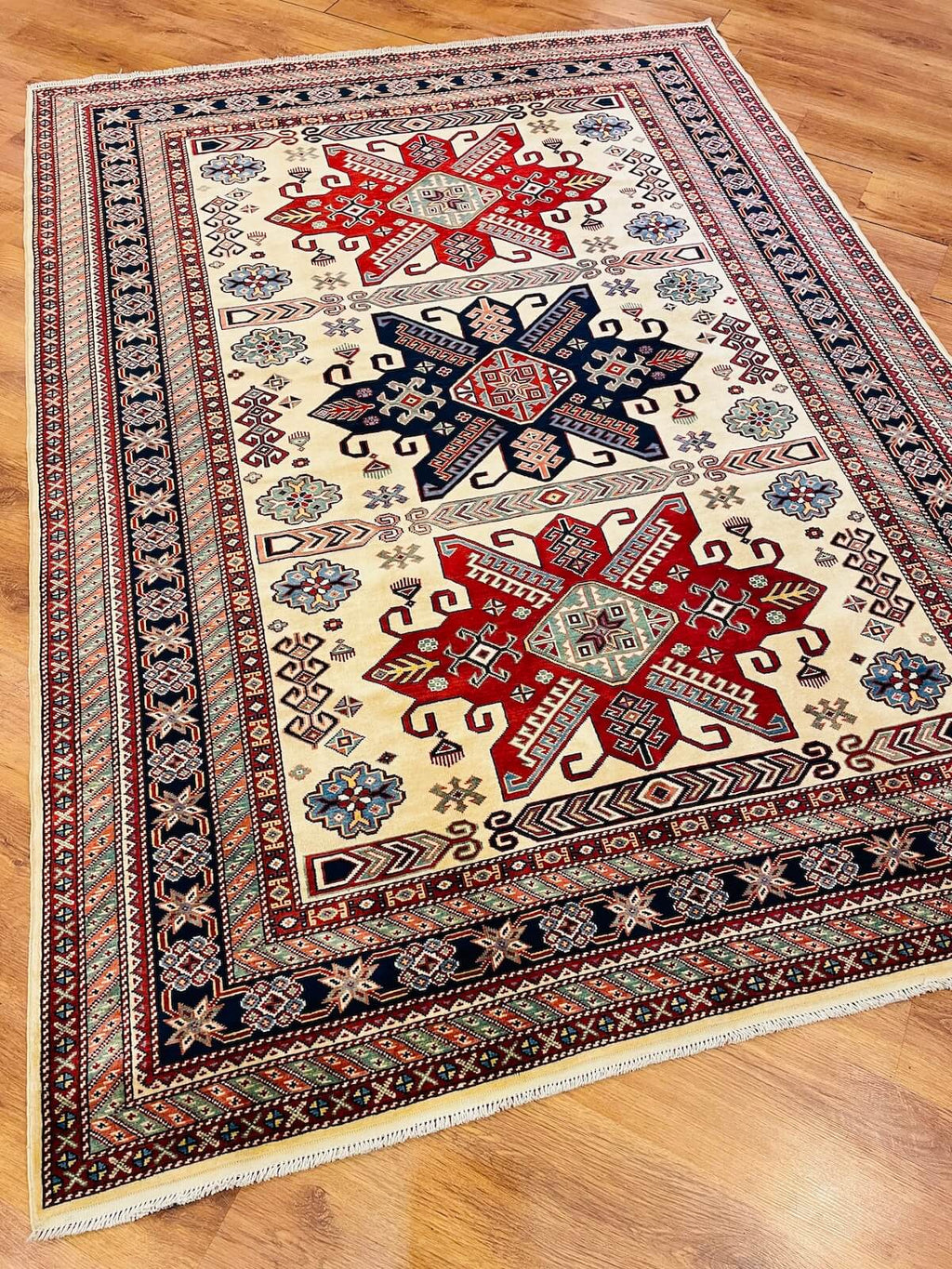 Afghan Sirvan Handwoven Rug – 078350 by Camel Carpet