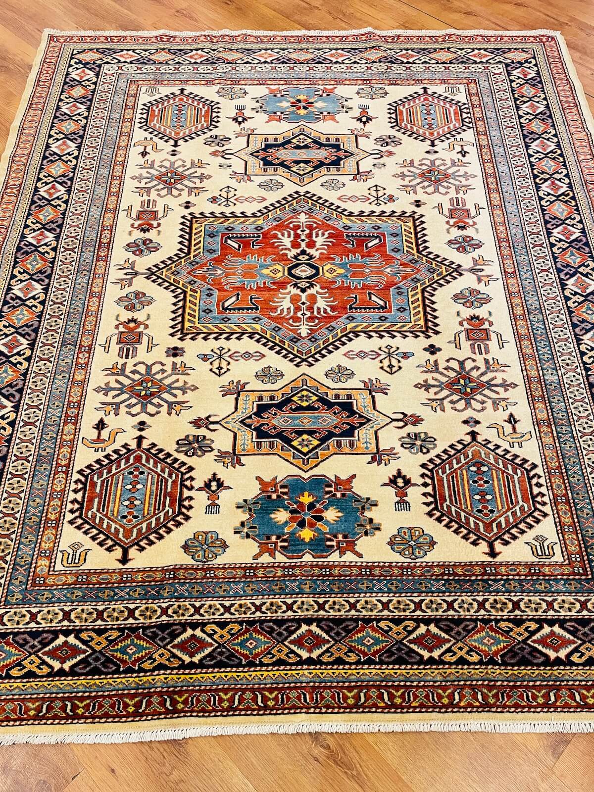 Afghan Sirvan Handwoven Rug – 078355 by Camel Carpet