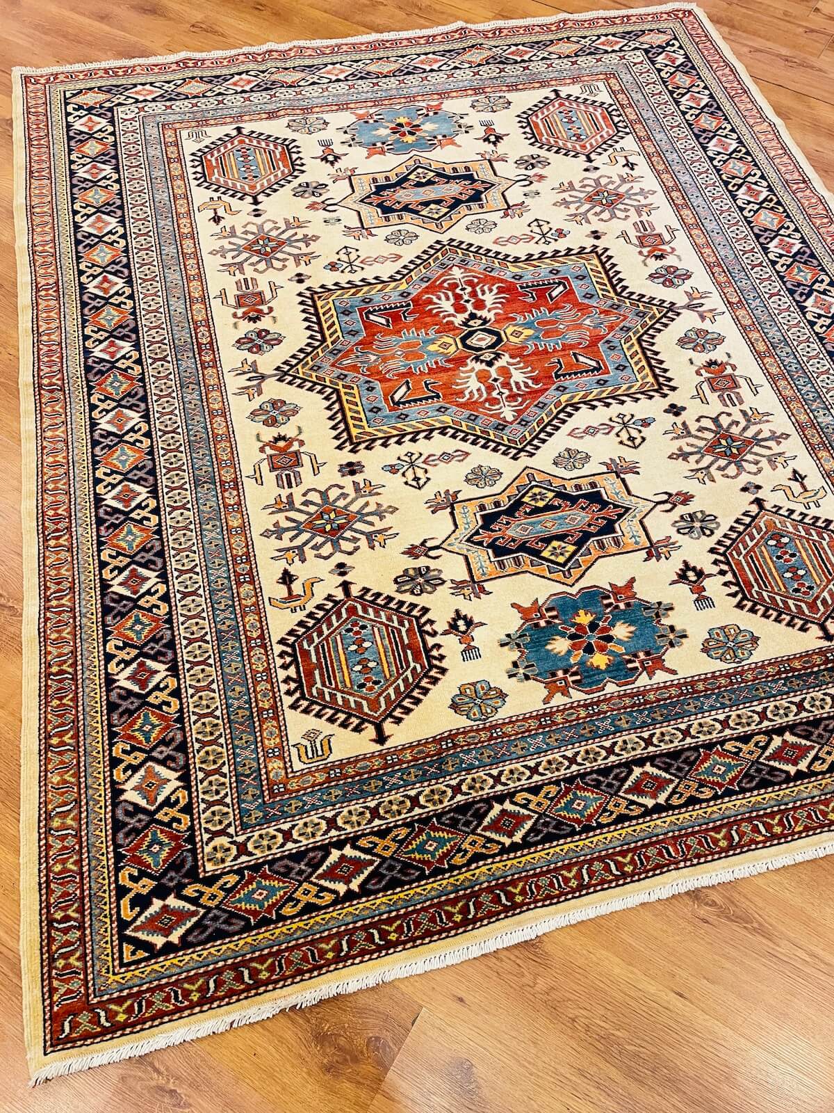 Afghan Sirvan Handwoven Rug – 078355 by Camel Carpet