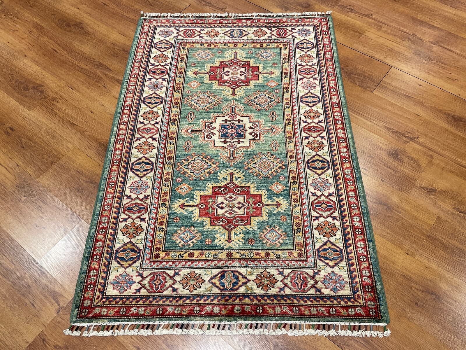 Afghan Sirvan Handwoven Rug – 100X144 by Camel Carpet
