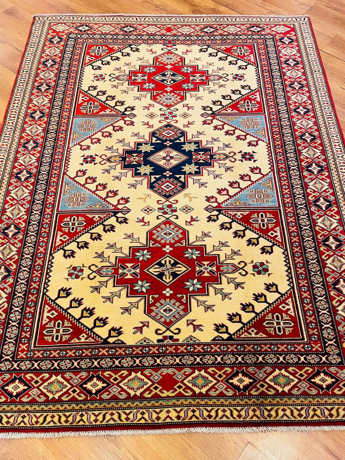 Afghan Sirvan Handwoven Rug – 039416 by Camel Carpet