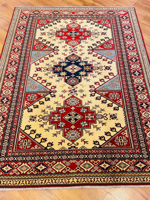 Afghan Sirvan Handwoven Rug – 039416 by Camel Carpet