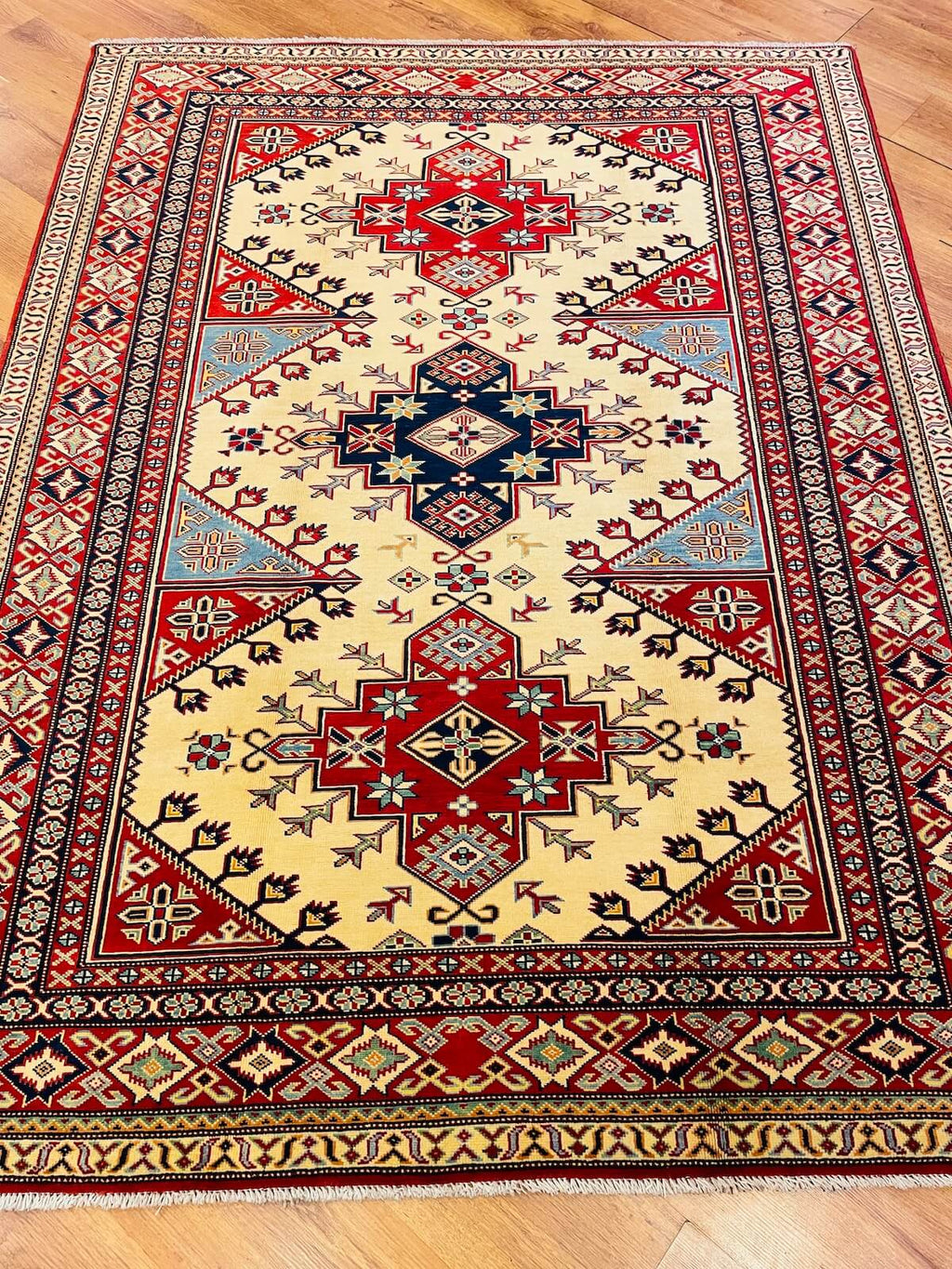 Afghan Sirvan Handwoven Rug – 039416 by Camel Carpet
