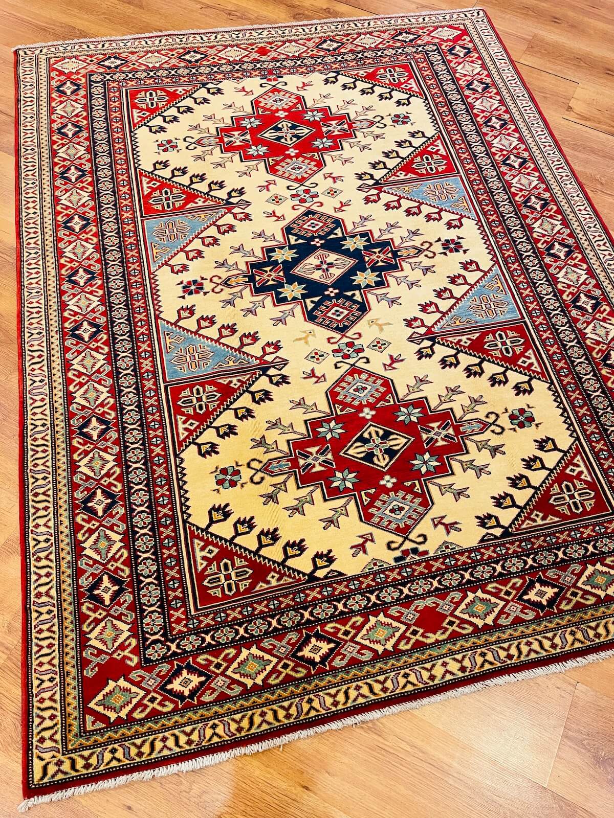 Afghan Sirvan Handwoven Rug – 039416 by Camel Carpet