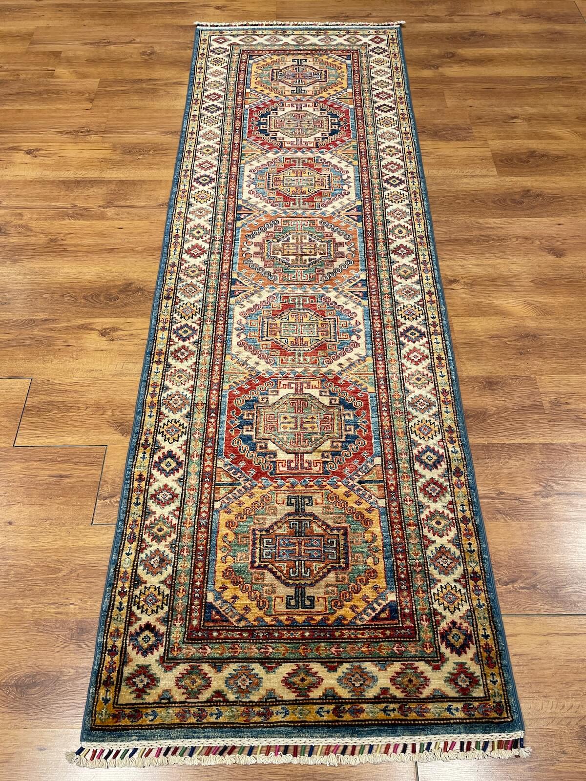 Afghan Sirvan Handwoven Runner Rug – 82X251 by Camel Carpet
