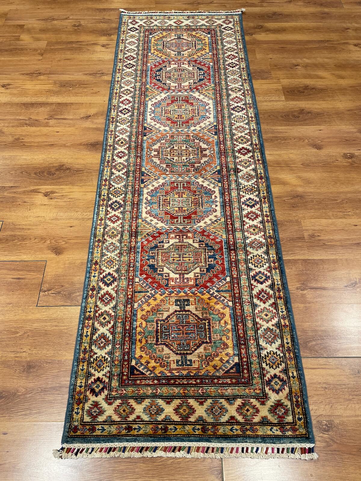 Afghan Sirvan Handwoven Runner Rug – 80X249 by Camel Carpet