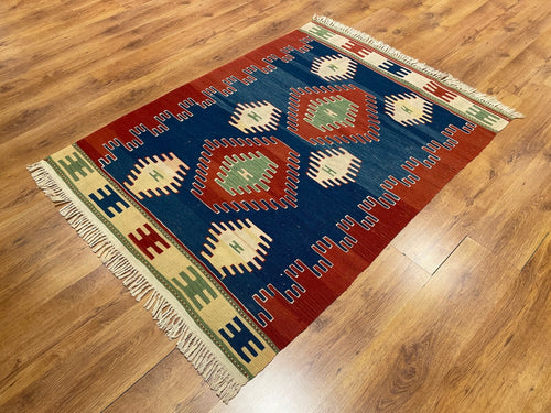 Anatolian Handwoven Kilim – 118X163 by Camel Carpet