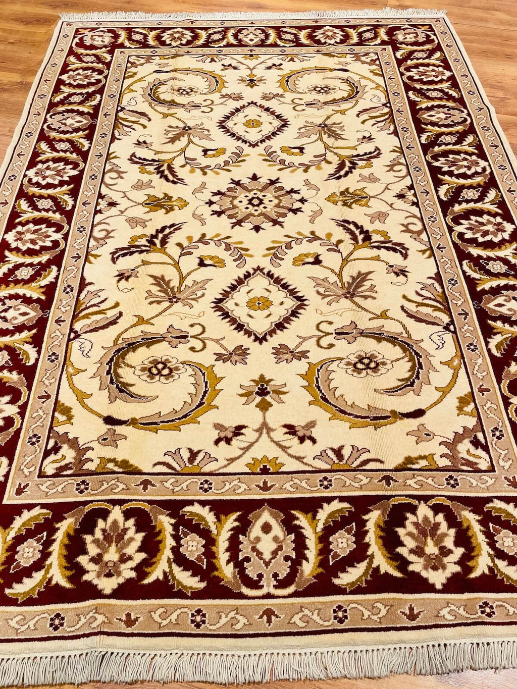 Angora Usak Handwoven Rug by Camel Carpet