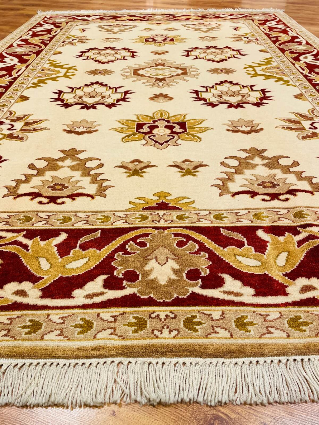 Angora Usak Handwoven Rug by Camel Carpet