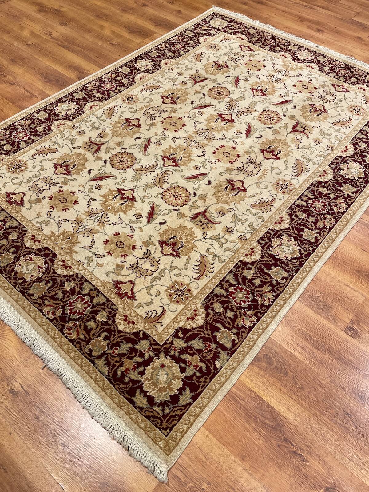 Angora Usak Handwoven Rug – 019062 by Camel Carpet