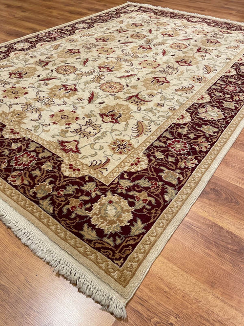Angora Usak Handwoven Rug – 019062 by Camel Carpet
