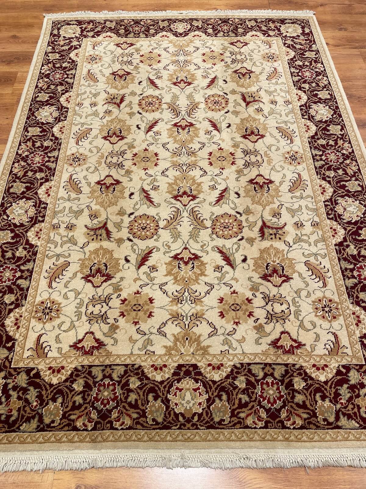 Angora Usak Handwoven Rug – 019062 by Camel Carpet